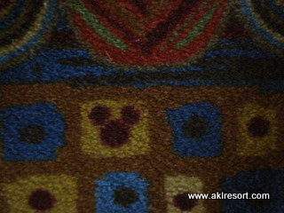 Hidden Mickey in DVC floor carpeting